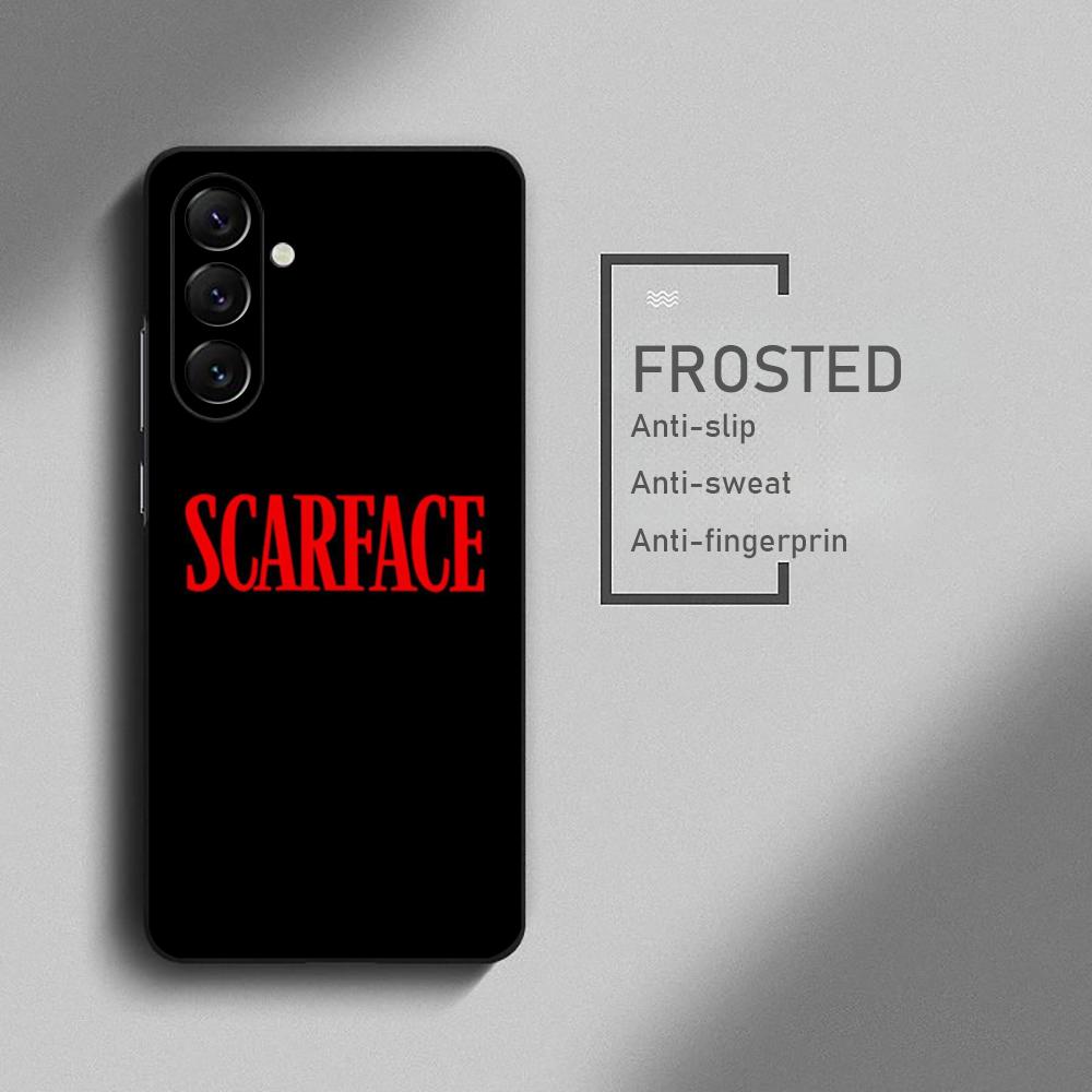 

S-caR FA-CE Al P-Pacino Movie Phone Case For Samsung Galaxy S26 S25 S24 S23 S22 S21 Plus Ultra Note20 Soft Black Galaxy S20 FE