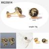 Men's Exclusive 2022 Round Gold Cufflinks - Colorful Shirt Sleeve Studs (XK22S017)