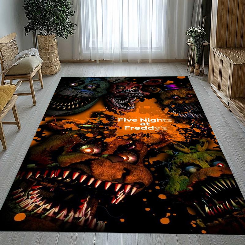 Horor Freddy F-FNAF Hry Obývací pokoj Protiskluzový koberec Měkký koberec do ložnice Dětský herní pokoj Pohovka, Domácí dekorace Rohožka Dárek