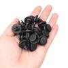 10/20/50pcs 8mm Diameter 8mm Black Plastic Auto Fasteners Rivets Clips Vehicle Car Bumper Door Panel Fender Liner Clips Retainer