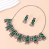Bohemian Retro Indian Ethnic Necklace and Hanfu Jewelry Set