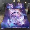 100% Quality Reactive Printing Bohemian Dream Catcher Feather Duvet Cover Sets Galaxy Boho Comforter Bedding Sets King Hot