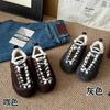 Winter New Retro Casual Velvet Board Shoes Wear Lazy Cotton Shoes with One Pedal and Round Head Versatile Shoes