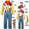 Toy Story Woody Dress Up Costume Kids Cosplay Jessie Top+Pants+Scarf+Belt Sets Girls Halloween Carnival Party Fancy Party Outfit
