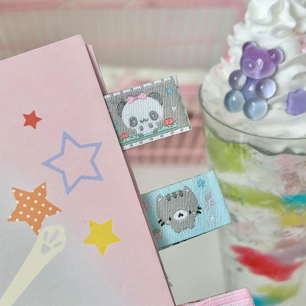 Cute Fabric Labels Index Cloth Tabs Cute Index Tabs For Scrapbooking DIY Sewing Patches For Planners Handbag Decoration Stickers