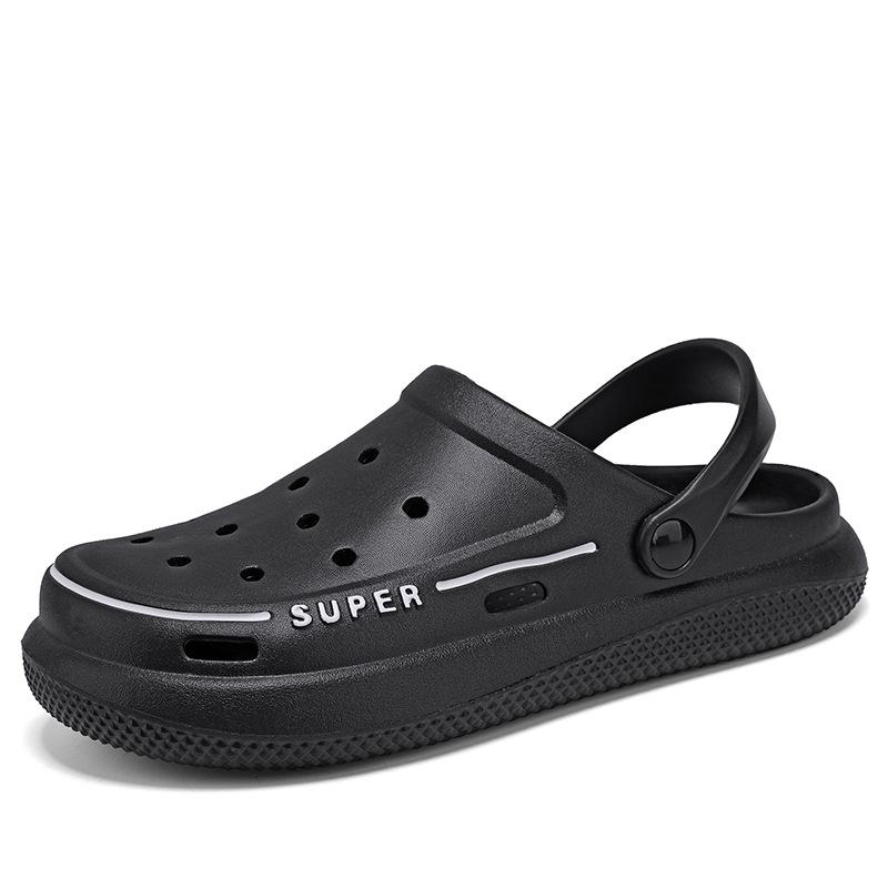 Men's Summer Slip-Resistant Closed-Toe Garden Sandals with Soft Sole