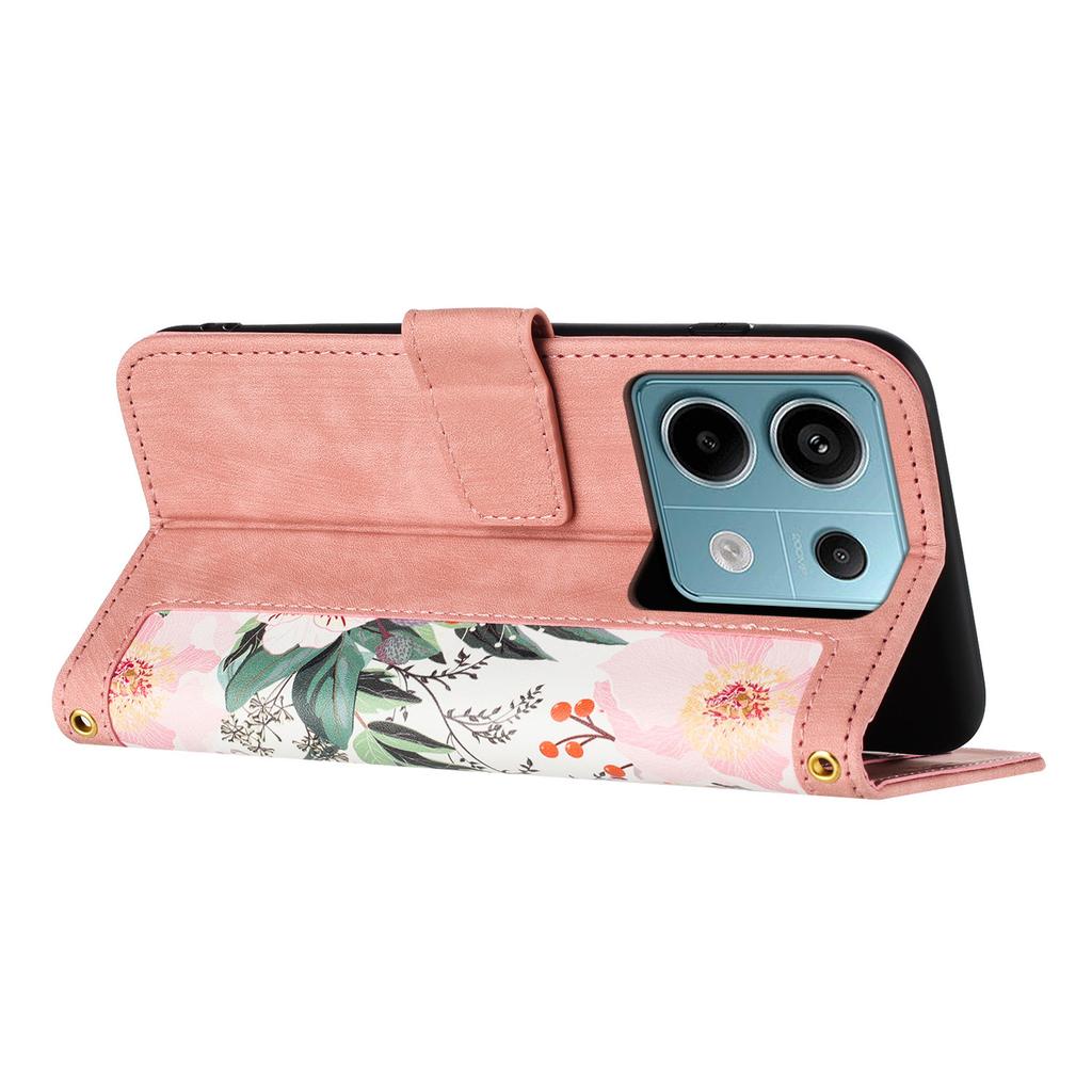 For Xiaomi Redmi Note 13 Pro 5G/Poco X6 5G Case Anti-Scratch PU Leather Phone Shell with Card Holder