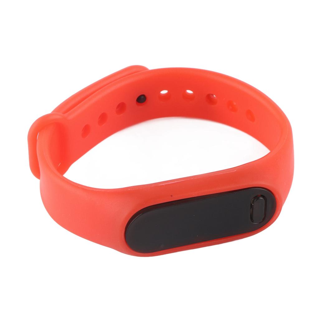 Smarte digitale Armbanduhr Leuchtende elektronische Uhr Modische stilvolle Armbanduhr Rot