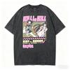 2026 Kill La Kill Washed T-shirt Personality Clothes New Model Anime T-shirt Year Round Clothing Streetwear Plus Size Unisex