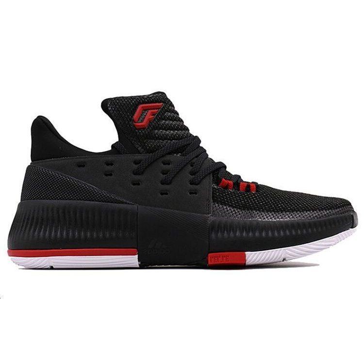 adidas D Lillard 3 'Black Scarlet' CG4186