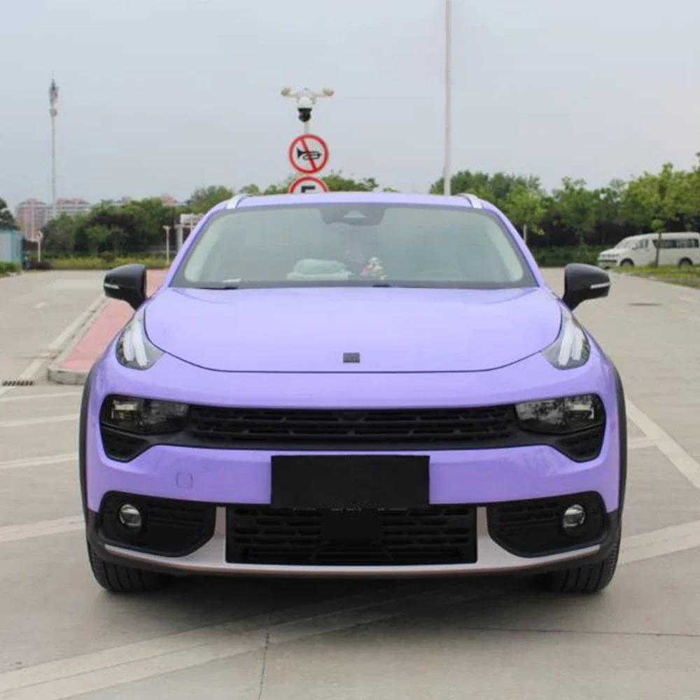 Adesivi per Car Wrapping Pellicola Vinilica a Cambio Colore Viola Viola Ultra Lucido PET Senza Bolle Autoadesivo per Auto Accessori Auto