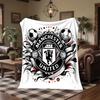 Manchester United Print Flannel Blanket Soft Warm Sofa Bed Throw Blanket For Home Office Bedroom