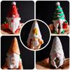 Christmas Gnome Mold Christmas Gnome Figurine Handmade Ornament Santa Claus Candle Silicone Mold