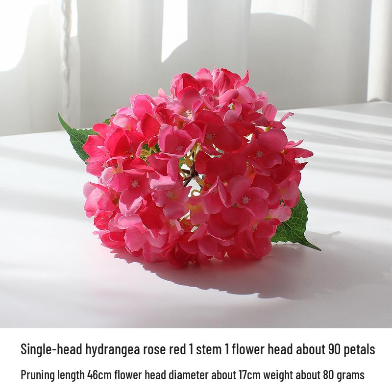 Silk Hydrangea Flowers - Decorative Artificial Ornaments for Weddings, Available in 24 Colors