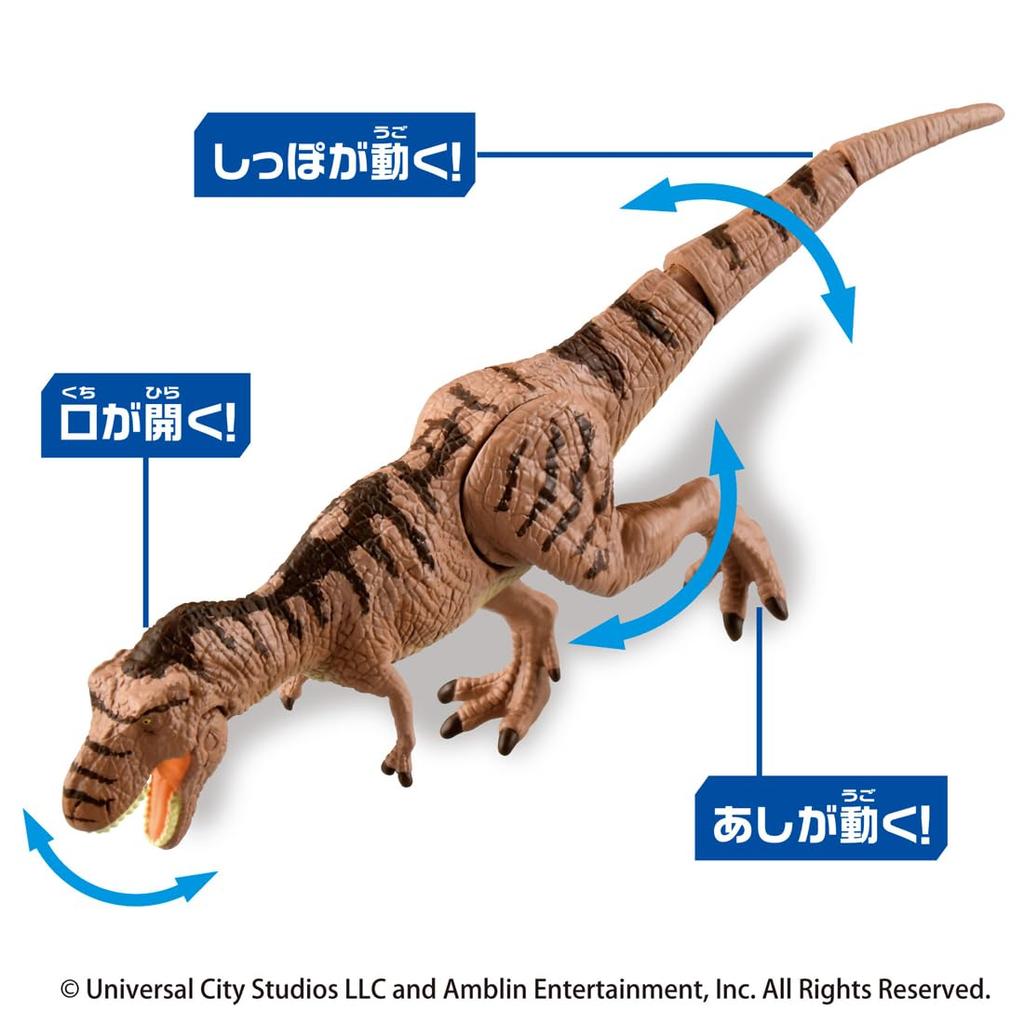 Takara Tomy Ania Jurassic World Alive Mortom Tyranno VS Tyrannosaurus Set Animal Dinosaur Toy for Ages 3 and Up (Second Generation) -