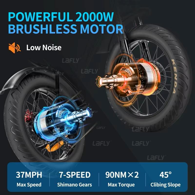 Rower Elektryczny Ridstar Q20 Podwójny Silnik 2000W Bateria Litowa 52V40AH Górska Motocykl Elektryczny Rower Elektryczny 20*4.0 Grube Opony E-bike