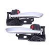 Clip-Mount Interior Door Handle Assembly 6920602380C0 for 2020-2024 Hiace with Silver Lever and Textured Black ABS Housing Frame