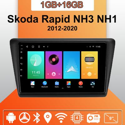Car Radio Android Auto Carplay For Skoda Rapid NH3 NH1 2012-2020 Multimedia Player Head Unit Stereo GPS Navigation BT WIFI 1+16GB