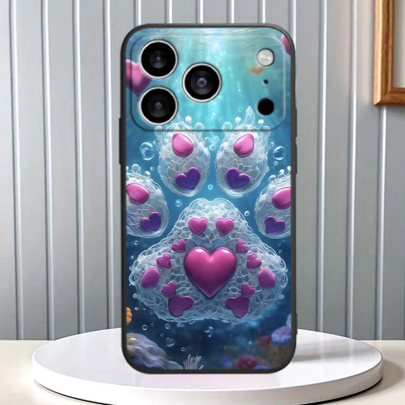 

Креативный чехол для телефона с дизайном кошачьих лапок для Apple iPhone 17 16 16E 15 14 13 12 11 Pro Max Plus Черный Мягкий Силикон iPhone 12