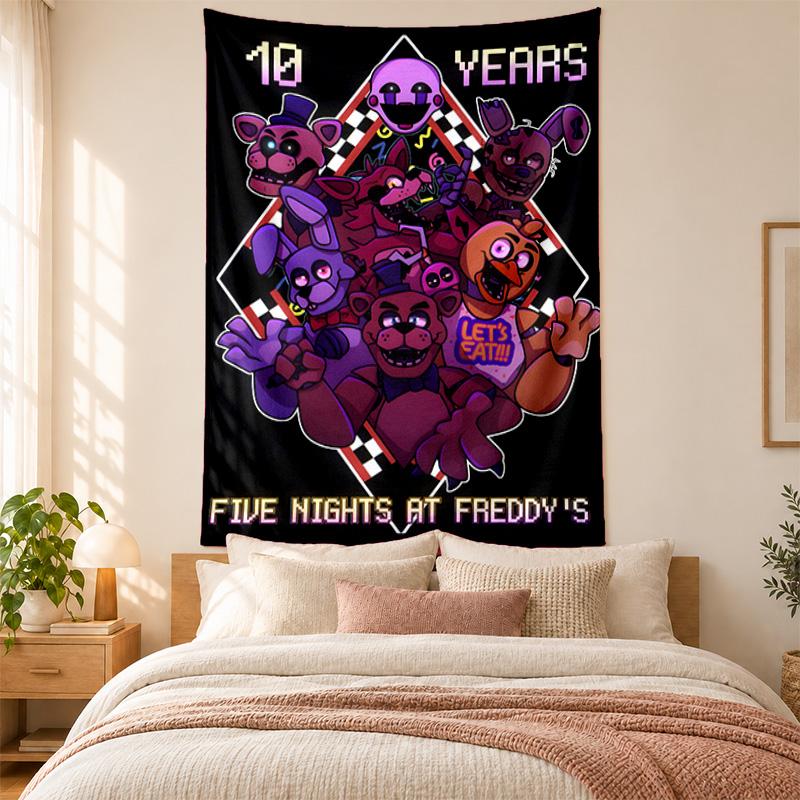 Five Nights At Freddy Tapestry Highquality for Decorating Living Room Bedroom Dorm Walls Ideal As Bedroom Wallart Orholiday Gift