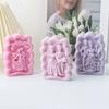 Elegant Marriage Frame Silicone Molds Reusable Bride and Grooms Themed Frame Silicone Candle Molds for Home Decoration