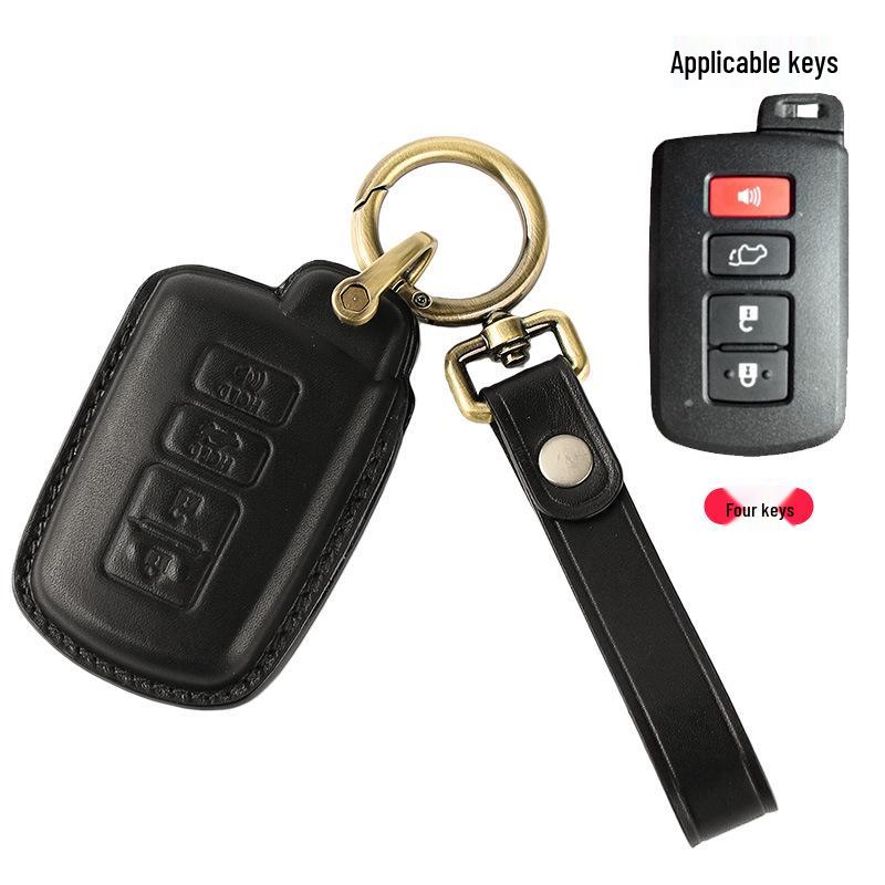 Cross-Border Compatible Cowhide Key Bag for Toyota Avalon, Camry, Corolla, Highlander, RAV4