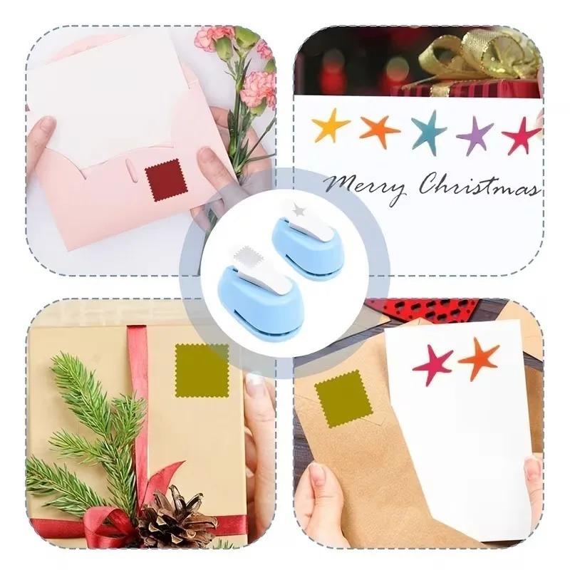1/2/4PCS Creative Stamp Embossing Press Seal Shaped Decor Cutter for Scrapbooking Card Making Office Supplies and Gift Crafting
