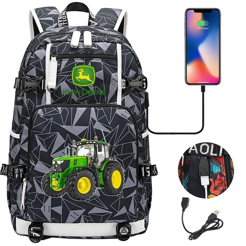 Cuffie USB per Trattore, Zaino Scolastico per Ragazzi, Zaino da Viaggio Tempo Libero per Uomo e Donna
