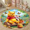 3D P-P0kemon Gengar Round Rugs Bedroom Living Room Home Decor Floor Mats for Kids Room Bath Chair Mat Carpet Next Day Shipping