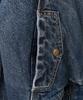 Toffee Vintage Snap Denim Blouson Jacket (Washed Indigo)