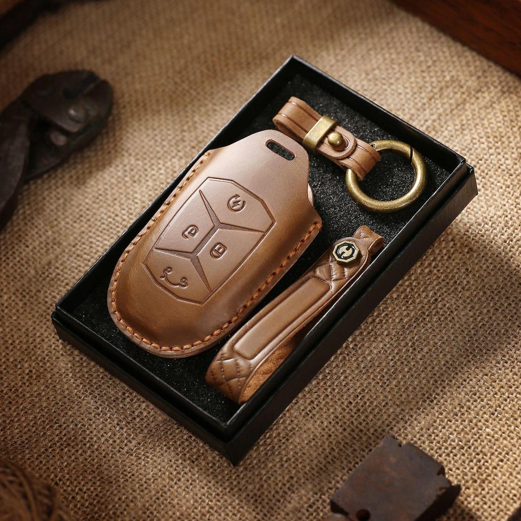Handmade Genuine Leather Key Cover for Lynk & Co 03 (2022)