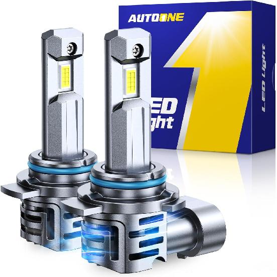 AUTOONE 9012 LED Bulb, 800% Brighter, 3 Min Quick Tall, 20 Years Lifespan, No Flicker, 99% Compatibility