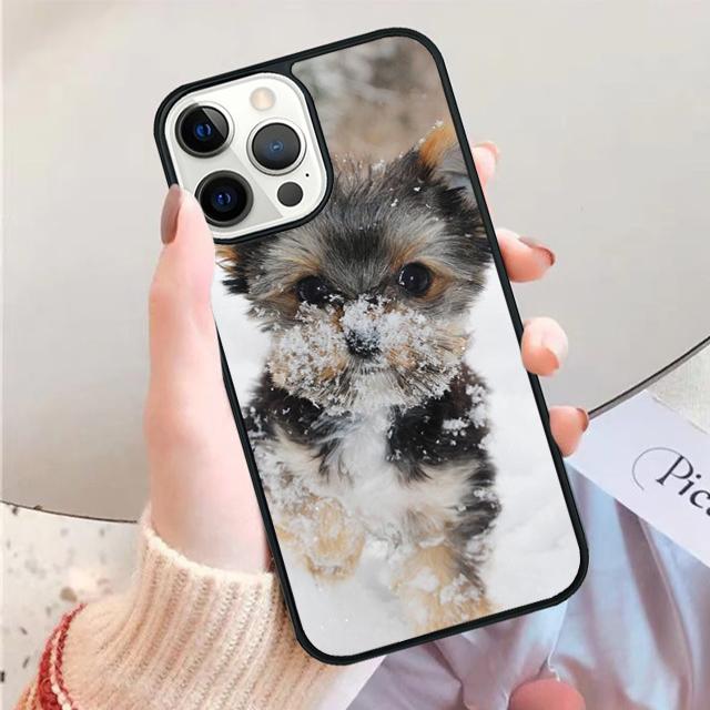 Yorkshire terrier dog Phone Case Cover For iPhone 17 Air 13 15 Pro Max 16 14 Plus 12 11 Apple max coque