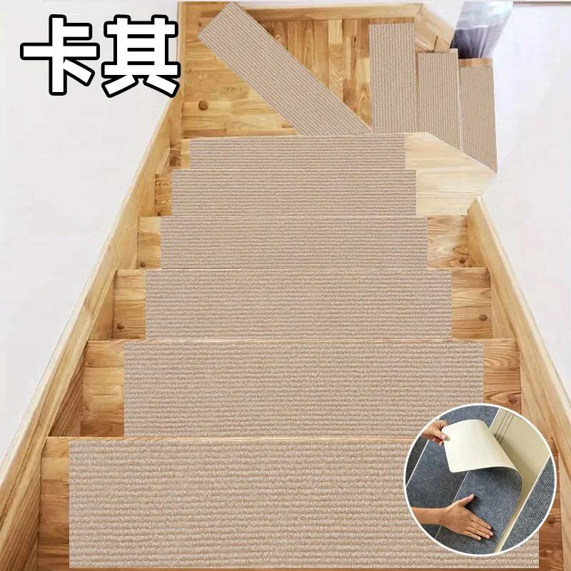 

20x80cm Self Adhesive Stair Tread Mats Non-Slip Water Absorbent Safety Mute Carpet Pad Step Anti-Slip Mat Floor Protection 1 PCS