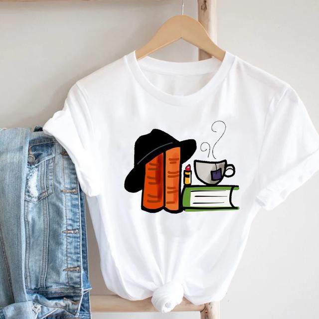 Kvinnor Fjäril Kortärmad Vår Sommar Trend Tryck Kläder Mode Kläder Tryck T-tröja T-shirt Kvinnlig Grafisk T-shirt