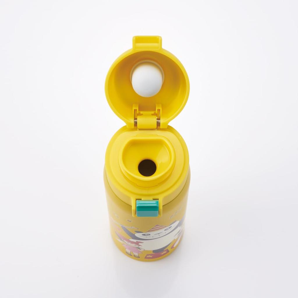 Skater Mug Bottle Pandako Panda 480ml Insulated Stainless Steel Water Bottle One Touch Open Thermal/Cold STOT5-A
