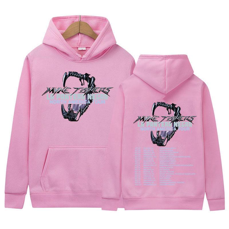 Rapper Myke Towers 2024 Tour Hoodie Men's Hip Hop Gothic Fashion Pullover Sweatshirt Unisex Vintage Oversized Hoodies Streetwear