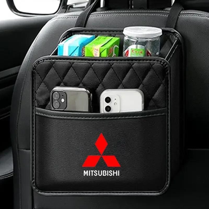 Car Storage Bag Multi-function Seat Back Storage Pocket Suspension for Mitsubishi Asx Lancer Pajero Outlander L200 Evo Lancer Ex