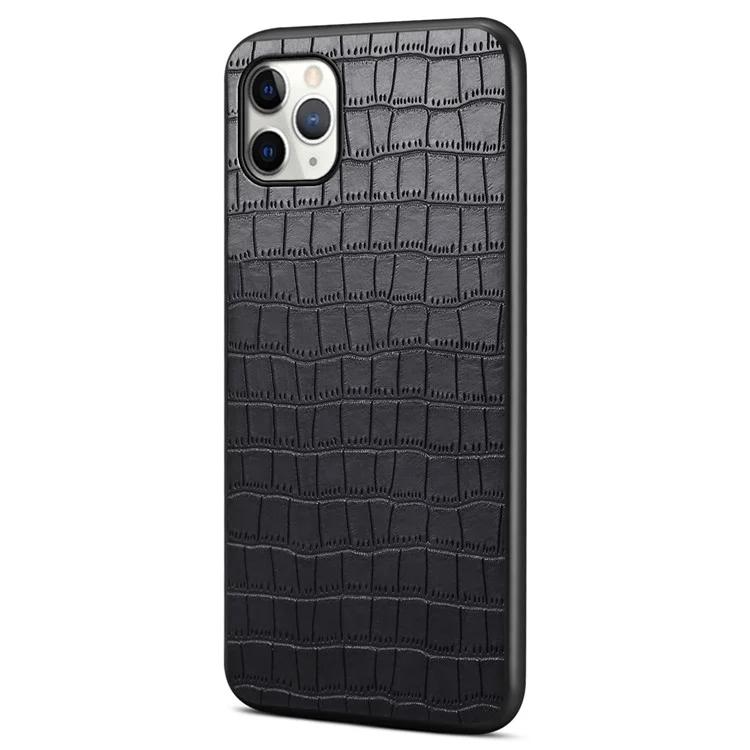 

Для iPhone 11 Pro Max чехол с текстурой крокодила, антипылевой, из искусственной кожи + ПК + ТПУ, защитный чехол для телефона