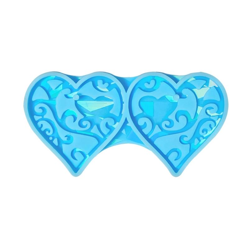 Versatile Resin Casting Mold Necklace Pendant Mold Heart Shape DIY Jewelry Making Molds for Creating Jewelry Keychains