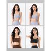 Lu Same Style Double-Shoulder Strap Sling Sports Intimates Women's Fixed Cup Bubble Wrap Running Beauty Back Yoga Vest Workout Bra