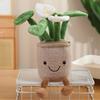 Artificial Potted Green Plants Plush Toys Backpack Key Pendant Super Soft Dolls Comfort Pillow Cartoon Girls Boys Birthday Gift