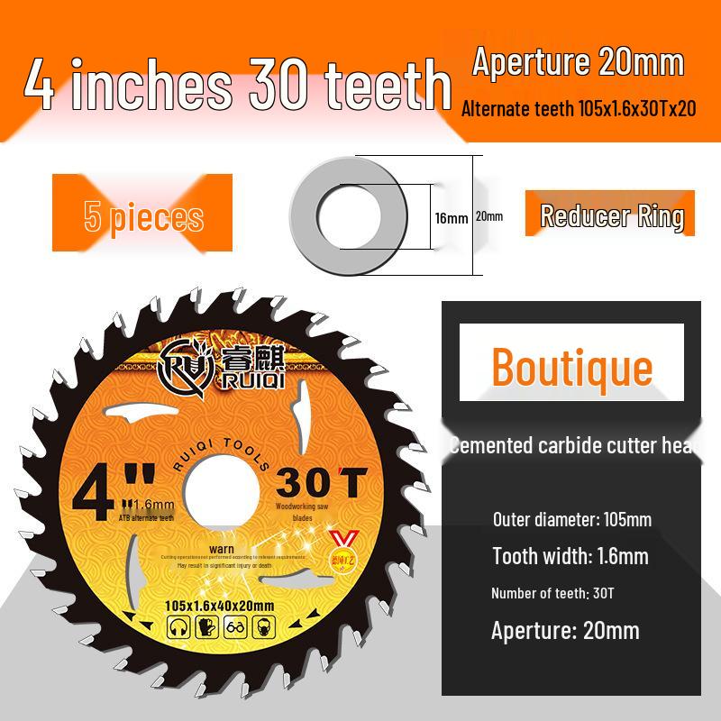 Woodworking Circular Saw Blade - 4 to 10 Inch for Angle Grinder & Hand Grinder