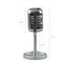 Simulation Props Retro Microphone Vintage Classic Style Dynamic Vocal Microphone Miniatures For Home Decoration Small Ornaments
