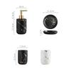 Ceramic Marble Pattern Liquid Soap Bottles Bathroom Shampoo Shower Gel Hand Wash Bottle Hotel Room Disinfection Press Bottle