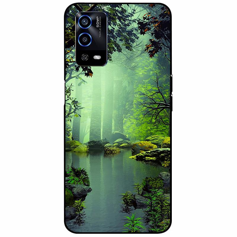 For Oppo A55 4G Case 6.51'' Soft Silicone Protective Marble Phone Cover for Oppo A55 Case TPU Funda For OPPOA55 A 55 CPH2325 Bag