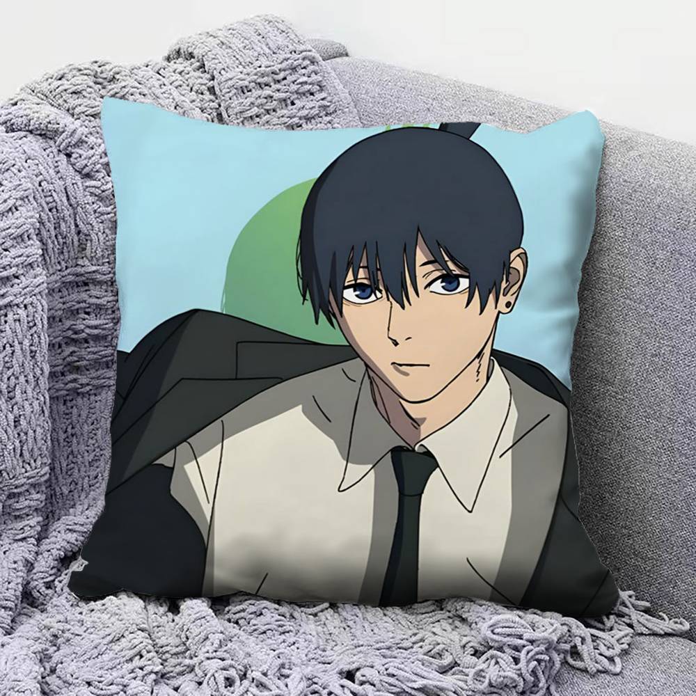 Hayakawa Aki Chainsaw Man Home Sofa Cushion Covers and Aecorative Custom Pillow Covers