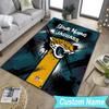 Custom NameJaguars Team Spirit Carpet, Indoor Rug, Chair Rug, Living Rooms, Doormat Made From Polyester Home Decor Birthday Christmas Gifts