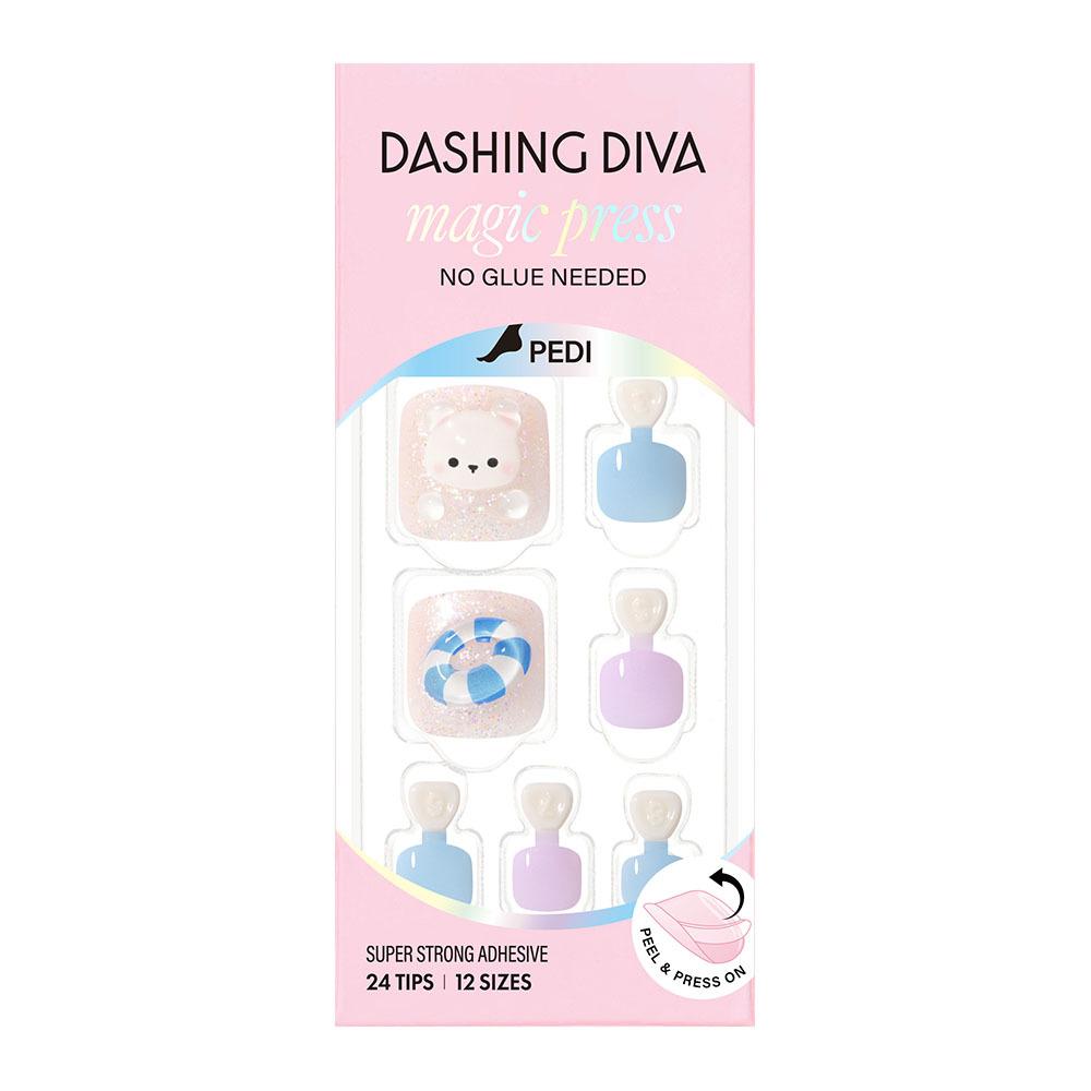 

DASHING DIVA Magic Press Nail/Pedi 62 types Pedi Tube Bear