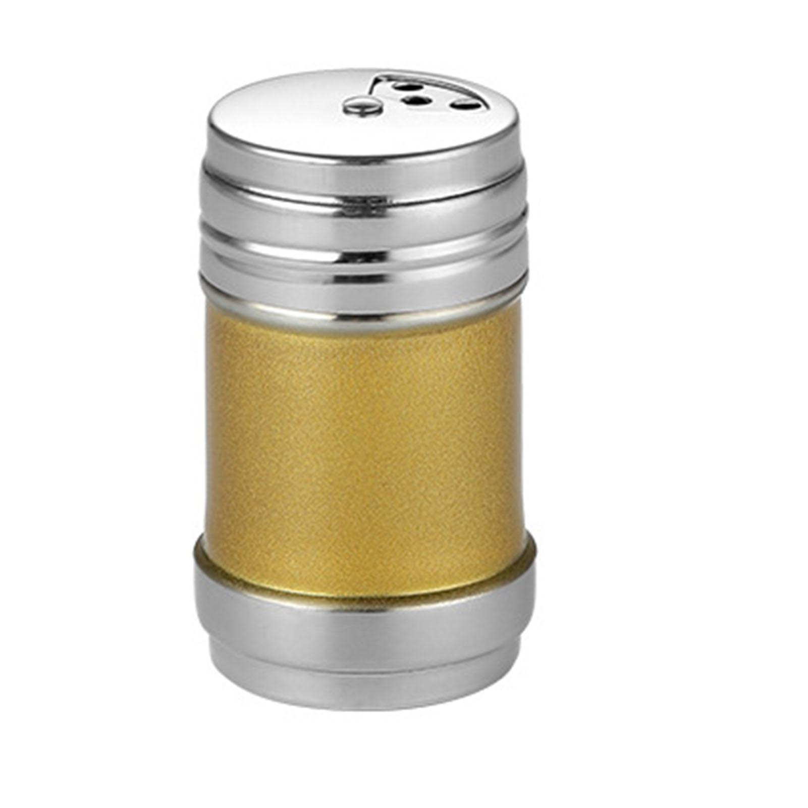 

Емкость для специй из нержавеющей стали, переносные органайзеры для приправ, контейнеры, бутылочки для специй с вращающейся крышкой Yellow